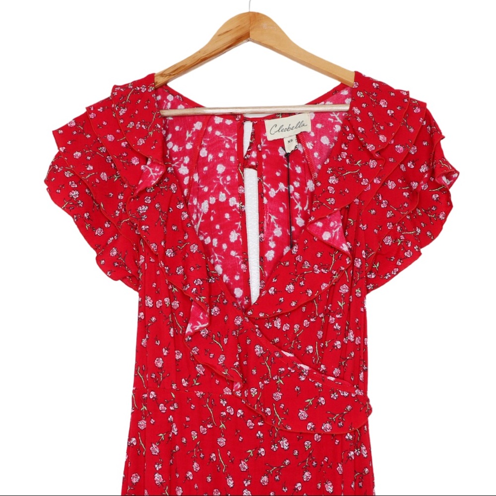 Cleobella Red Maxi Dress - Picture 8 of 11